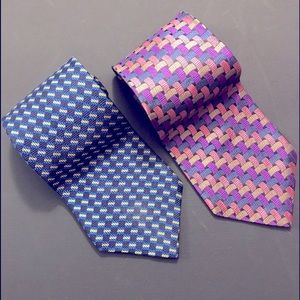 Two top designer ties. True tie connoisseurs only.